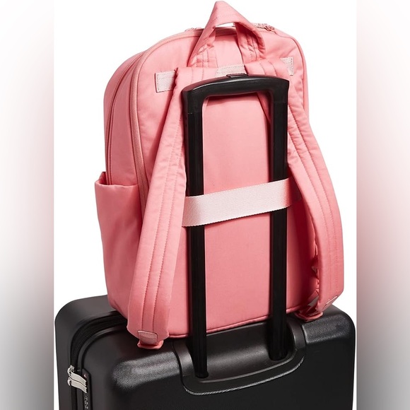Vera Bradley Women's Cotton Utility Large Backpack, Rouge Rose, One Size - Picture 7 of 7